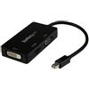 StarTech.com Adattatore Mini DisplayPort da viaggio VGA/DVI/HDMI - Convertitore mDP 3 in 1
