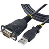 StarTech.com Cavo Adattatore USB a Seriale 1 m - Convertitore da USB a Seriale con Porta COM, Cavo USB Seriale RS232/DB9