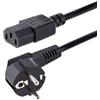 StarTech.com Cavo di alimentazione per PC da EU Schuko a C13 da 1 m, Cavo di corrente AC 250V 10A 18AWG, Cavo di ricambio con