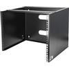 StarTech.com Staffa Rack 19 8U a Parete - Profondità 35 cm Profilo Basso - Rack 19 pollici per Switch, Patch Panel, Server e