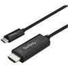 StarTech.com Cavo adattatore USB C a HDMI da 2m - Cavo video USB tipo C a HDMI 2.0 - Compatibile con Thunderbolt 3 - USB Type C