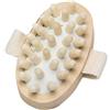 CareforYou - Spazzola massaggiante a mano in legno naturale, per ridurre la cellulite