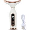 Ziyonix Massaggiatore Viso Lifting Elettrico Antirughe: Dispositivo di Bellezza con Terapia del Caldo e Freddo - EMS Face Massager 7 Modi 7 LED - Radiofrequenza Gua Sha Rassodante Viso e Collo