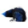 NURCIX Spina anale Plug anale in metallo Butt Plug 80cm Long Tail Plug anale Butt plug anale Giocattoli del sesso anale (blu nero)