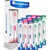 Brigros - Spazzolino Deep Clean con Azione Sbiancante, Confezione da 12 Spazzolini, Pulizia Profonda e Delicata, Medium