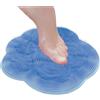 Generico Tappetino per scrubber con piede doccia - Pesta di pulizia in silicone forti tappeti aspirazione | Rondella esfoliante non slittata bagno, rimozione della pelle morta superficie massaggi