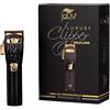 JaDy - Tagliacapelli Gold Lion Uomo Professionale | Regolabarba Rasoio Elettrico | Lame Acciaio Inossidabile | 5 Velocità 5000/7000rpm | Batteria Litio 2500mAh, Nero Oro, Acciaio Inossidabile