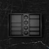 neoro n50 StyleBox set per hairstyling per mobile a partire da La: 60 cm (scomparto estraibile alto), BN060.Set4, n50 nero opaco/rovere nero [Mobili da Bagno > Accessori per Mobili da Bagno]