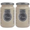 FLEUR DESIGNER'S PAINT | Pittura ad Acqua, Effetto Gesso Naturale, Extra Opaca, Fleur Chalky F12, Colore James Taupe, Made in Italy, Formato da 330 ml (Confezione da 2)