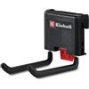 Einhell E-Case - Doppio gancio originale (supporto per attrezzi e dispositivi, adatto per custodie elettroniche SEALED con guida laterale, portata fino a 5 kg, montaggio con chiusura a scatto)