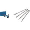 Bosch 0611266100 GBH 12-52D Martello Perforatore + Bosch Professional 2607017368 Bosch - Industrial tubo a scalpello SDS-Max 2 x scalpelli - Affilatrice, 0 W, 0 V, grigio