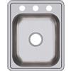 Elkay Dayton D117213 - Lavello a barra singola in acciaio INOX, 43,2 x 53,3 cm