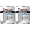 MAXMEYER ULTRAMAX Fondo Multisupporto, Protezione Anticorrosiva, Ottima Copertura, A+ Senza Formaldeide, Bianco, 0,75 Litri (Confezione da 2)