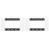 Bticino KA4804KW Living Now - Placca 4 Moduli, Bianco, 147.5 x 86 x 20 mm (Confezione da 2)