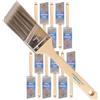 Pro Grade Lotto 12 pezzi 5,1 cm pennello ad angolo Sash Pro perfetto. Include 12 pennelli, ogni 5,1 cm. These are not Purdy spazzole ma il maggiore alternativa a un grande sconto.