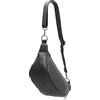 SH Leder ® Marie G528 - Maria G528 in vera pelle, unisex, per festival, viaggi, crossbody bag di medie dimensioni, 32 x 17 cm, grigio scuro, m, Marsupio alla moda
