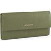 Lazarotti Lz Lazarotti Pelle portafoglio Bologna Leather Wallet With 12 Card Slots Olive oliva