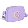 Elehui Marsupio iniziale per ragazze borse a tracolla piccola borsa da cintura per le donne Marsupio alla moda con cinturino regolabile Tracolla personalizzata ovunque Borsa sul petto Accessori da