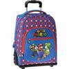 Franco Cosimo Panini SUPER MARIO - Zaino Scuola Trolley Ufficiale Super Mario con Maniglia Regolabile, Spallacci Imbottiti e Regolabili, Tasca Frontale e Chiusure A Zip, 32x47Hx21 cm, Multicolore