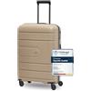 REDOLZ valigia media 66 cm rigida TSA 4 ruote bagaglio da stiva leggera Essentials 11