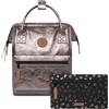 Cabaïa - Zaino Adventurer Louisville - Small 10L - Idrorepellente - scomparto per PC fino a 10,5″ - 2 tasche intercambiabili - Vegan certificato - Zaino da viaggio, lavoro e scuola - Marrone