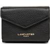 Lancaster Portafoglio Mini Paris Dune Donna, Pelle Martellata, Nero, L 10 X A 8 X P 2,5cm
