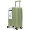 4FLY Trolley Da Viaggio Rigido Leggero L - Grande 65 cm (60L), Valigia Trolley Con Serratura TSA, 4 Ruote Doppie Spinner E Manico Telescopico In Alluminio, Bagaglio Da Stiva, Bagaglio Da Viaggio