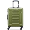 DELSEY Jeep JH004C - Valigia rigida sottile, 54 x 40 x 20 cm, S sottile, verde