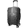 R.Leone Valigia da 1 pezzo Fino a Set 4 Trolley Rigido grande, medio, bagaglio a mano e beauty case 8 ruote in ABS 611 (Grigio, M Valigia Media)