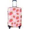 Zelinge Design carino bagagli copre per valigia viaggio valigia copertura protezione antigraffio coperture, Design carino floreale fragola, for 25-28 Inch Luggages L