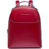 PIQUADRO - Zainetto - in Pelle - Compatto - Donna - Colore Rosso