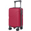 SUITLINE Clix-Lite - Valigia piccola da sottosedile 40x20x25 cm, Bagaglio a mano ruote staccabili, Altezza totale 47 cm, Mini Trolley rigido da Viaggio Aereo, Cabin bag max 20L, Rosso