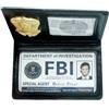 YXBOMG Novità FBI Roleplay Puntelli FBI Porta Carte Portafoglio In Pelle Della Polizia Badge Speciale Undercover Agente ID Holder Halloween Party Accessorio Regalo