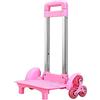 Klaisy Carrello per zaino in lega di alluminio con 6 carrelli pieghevoli Carrello a mano con ruote per borse scolastiche zaino bagagli, Uno