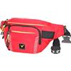 tee-uu FIGO PRO Marsupio | rosso e nero | uso domestico o domestico | portabottiglie con fusibile | retro imbottito, Colore: rosso, Marsupio