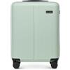 WITTCHEN Stripes Line Valigia da cabina 55 × 39 × 20 cm (M) | (36 L), ABS rigido, 4 ruote 360° e lucchetto combinazione | Trolley bagaglio a mano formato, Ryanair/ITA Airways - Colore: Verde menta