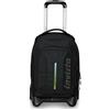 Invicta Trolley Scuola Plug Led, Nero, Multi Uso, Zaino Doppio Scomparto Con Carrello Sganciabile, Tasca PC, Tasca Borraccia e Tasca Con Organizer, Trolley Medie Superiori Viaggio, Ragazzo