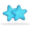 Generico Marshmallow a Forma di Cuore e Stelle, Rosa, Confezione da 900g (Stelle Azzurre)