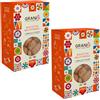 Tumminello | Granisi Biscotti Multicereali | Frollini Grani Antichi Sicilia Artigianali | Biscotti 6 Cereali e Semi Sesamo Lino Girasole - 2 x 210 Gr