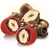 Generico CONFETTI PAPA CIOCCONOCCIOLONE ROSSO Confezione da 1 KG | Nocciola tostata ricoperta di cioccolato al latte e gianduia, confettata