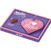 Milka Cioccolatini Cuori al Latte Alpino 37% con Ripieno alla Fragola, 20 Praline di Cioccolato, Confezione Regalo da 110g