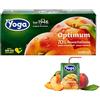 Idea Yoga Succo Optimum Pesca Italiana Brick 8 Confezioni da 3 x 200 ml Formato Multipack