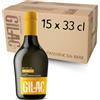 GILAC DORITA PILSNER - Birra artigianale Chiara 15 Bottiglie da 33cl - Birra artigianale Italiana Non Filtrata e Non Pastorizzata, Birre artigianali confezioni regalo - Gradazione Alcolica 4.9% Vol