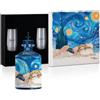 Generico J.ROSE Quadro Box Limited Edition JR80 - Confezione da Collezione con Gin J.Rose JR80 London Dry Gin Artigianale Italiano e 2 Bicchieri Vetro - Idea Regalo Unica Made in Italy -