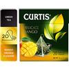 CURTIS TEA, DELICATE MANGO, TÈ VERDE CINESE TROPICALE, 20 PIRAMIDI INDIVIDUALI IN RETE