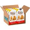 CAIYA Kinder Crunchy Cookies, Biscotti Croccanti con Pepite al Latte e Cacao 136g - Novita' [CAIYA® BOX da 6 Confezioni]