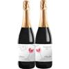 Bottle-Up Couple wine bottiglie personalizzate di Prosecco DOC per San Valentino, bomboniere, regalo per innamorati e coppie, anniversario di fidanzamento e di matrimonio (Cin Cin, 0,75 L)