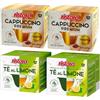 Generico Set 80 Capsule Ristora Compatibili con le Macchine ad uso domestico Nescafè®* Dolce Gusto®* 40 Cappuccino premium 40 The al limone