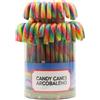 CandyFrizz Selection - MANICO OMBRELLINO CANDY CANES - Perfetto per decorazioni e feste Pz 50 14g (Arcobaleno)
