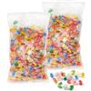 Generico Caramelle Stevia Misto Frutta Senza Zucchero 1KG (2 buste da 500g caduna) Gusti: fragola, arancia, limone, ribes e mela verde